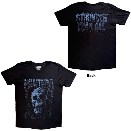 Pantera Unisex T-Shirt Stronger Than All (Black) (Back Print)