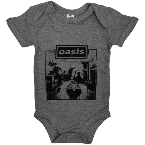 Oasis Baby Infant Onesie Shirt Definitely Maybe Frame (Grey) (Ex-Tour)