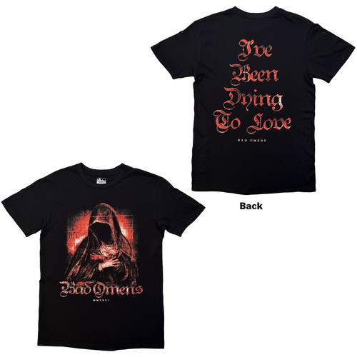 Bad Omens Unisex T-Shirt Dying To Love (Black) (Back Print)