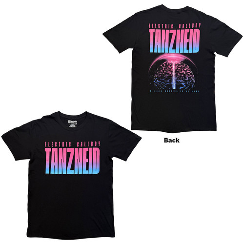 Electric Callboy Unisex T-Shirt Tanzneid Cover Art F&B (Black) (Back Print)