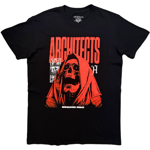 Architects Unisex T-Shirt Seeing Red Reaper (Black)