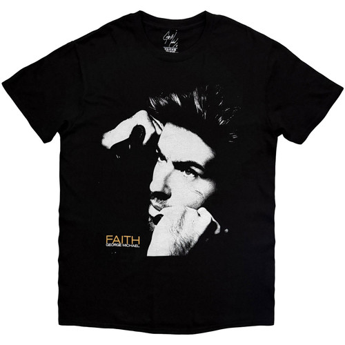 George Michael Unisex T-Shirt Faith Cover (Black)