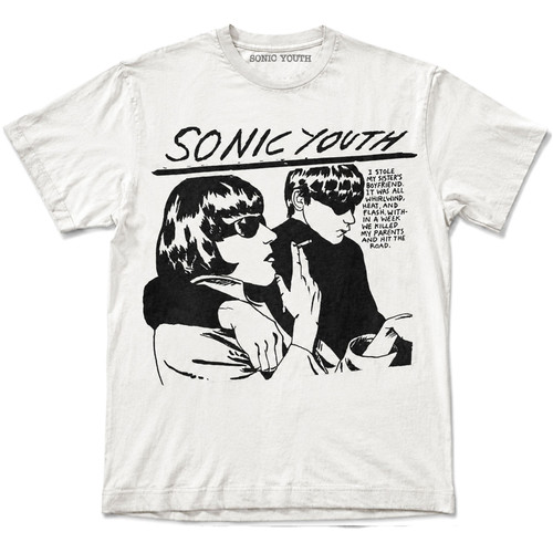 Sonic Youth Unisex T-Shirt Goo (White)
