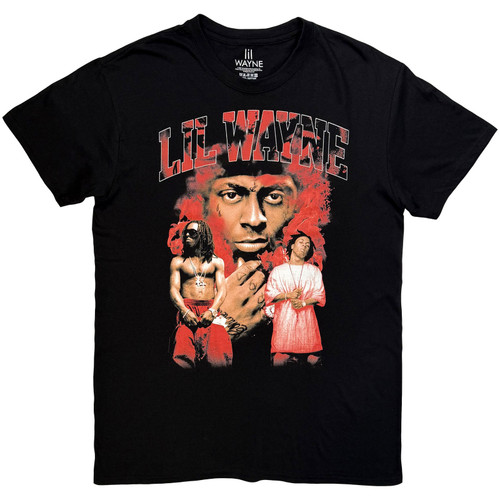 Lil Wayne Unisex T-Shirt Fire (Black)