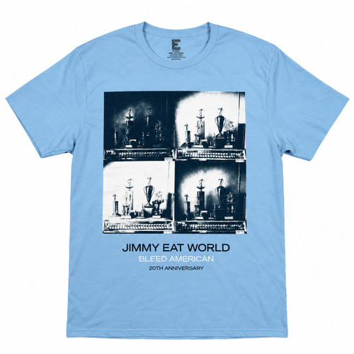 Jimmy Eat World Unisex T-Shirt 20th Anniversary (Light Blue)