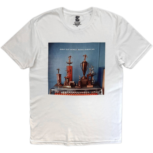 Jimmy Eat World Unisex T-Shirt Trophy Stand (White)