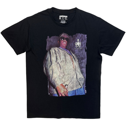 Biggie Smalls Unisex T-Shirt Biggie With Bottle (Black)