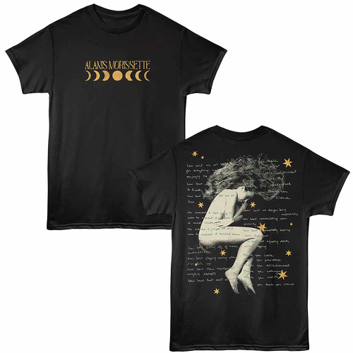 Alanis Morissette Stars Black T-Shirt