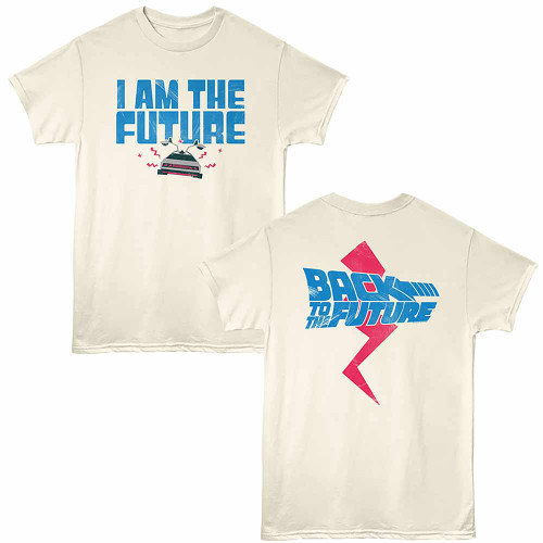 Back to the Future Bttf I Am the Future Natural T-Shirt