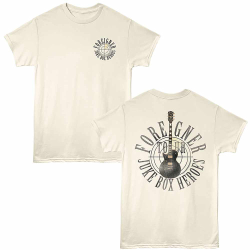 Foreigner Juke Box Heroes Natural T-Shirt