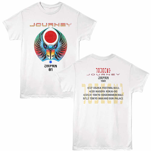 Journey Japan 1981 White T-Shirt