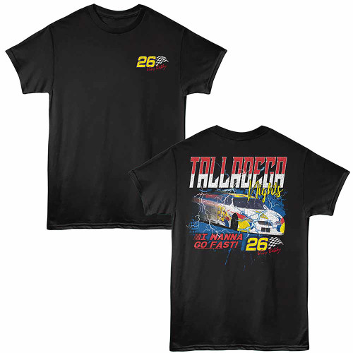 Talladega Nights Wanna Go Fast Black T-Shirt