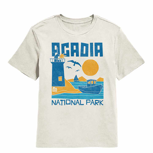 Acadia Abbreviated Natural Youth T-Shirt