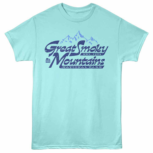 Everglades Great Smokies Purist Blue Heather T-Shirt