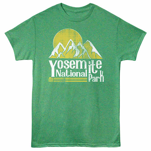 Yellowstone Yosemite Retro Kelly Heather T-Shirt