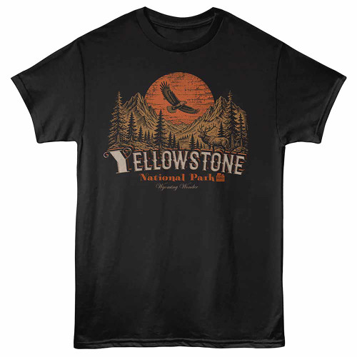 Yellowstone Eagle Black T-Shirt