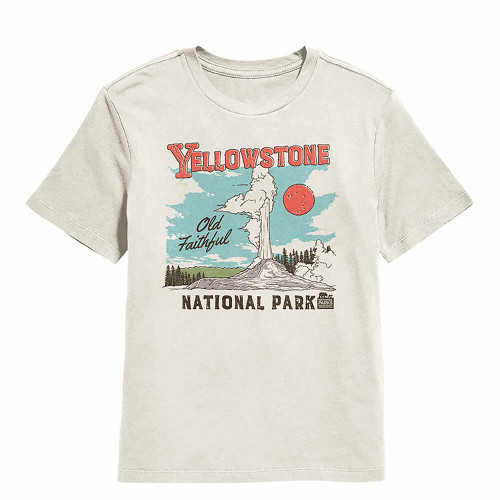 Yellowstone Illustration Natural Youth T-Shirt