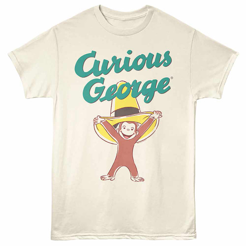 Curious George Racing Natural T-Shirt