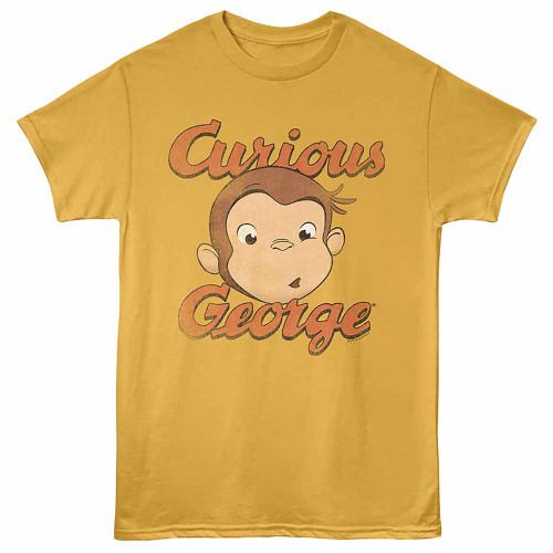 Curious George Face And Logo Ginger T-Shirt