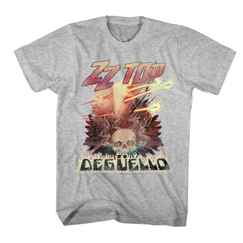 ZZ Top Deguello Gray Heather Adult T-Shirt