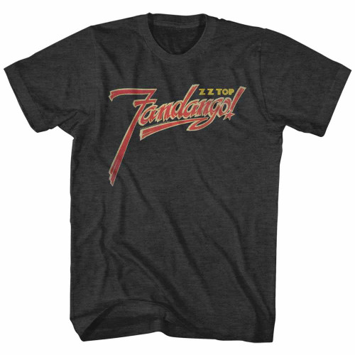 ZZ Top Logofade Black Adult T-Shirt