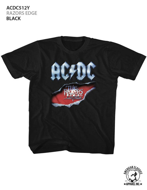 AC/DC Razor's Edge Black Children's T-Shirt