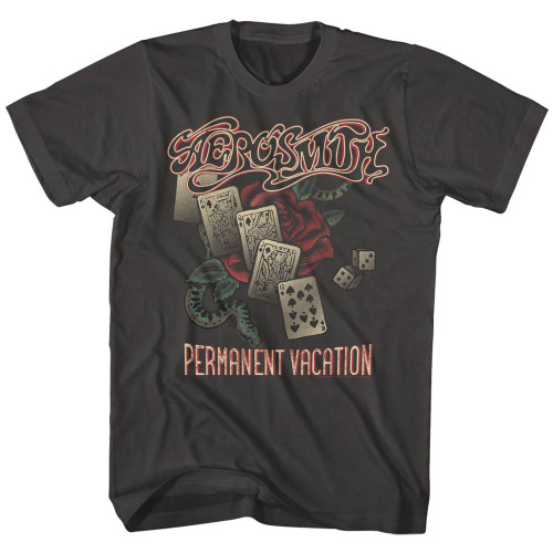 Aerosmith Permanent Vacation Smoke Adult T-Shirt