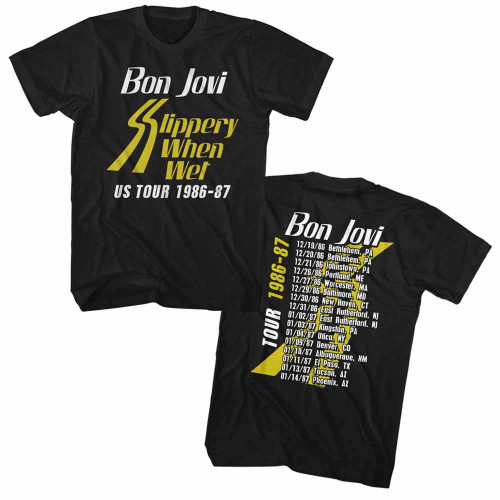 Bon Jovi '93 Tour Black Adult T-Shirt