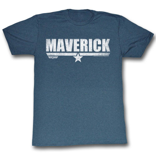 Top Gun Maverick Navy Heather Adult T-Shirt