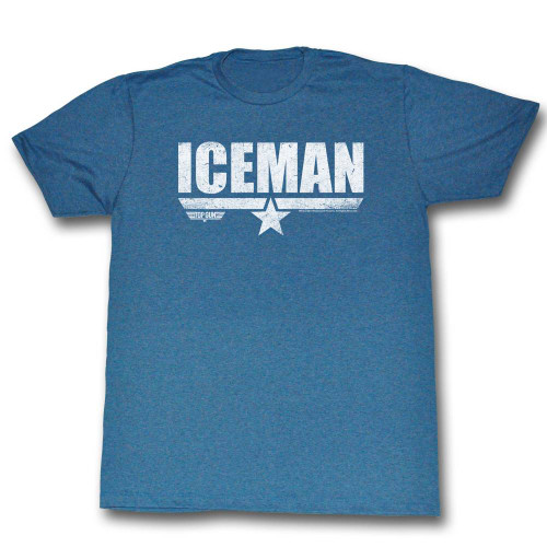 Top Gun Ice Man Navy Heather Adult T-Shirt