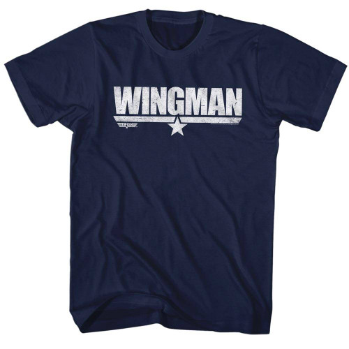 Top Gun Wingman Navy Adult T-Shirt