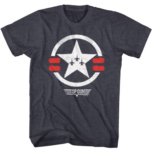 Top Gun Top Gun Paint Navy Heather Adult T-Shirt
