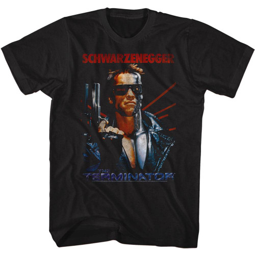 Terminator Schwarzinator Black Adult T-Shirt