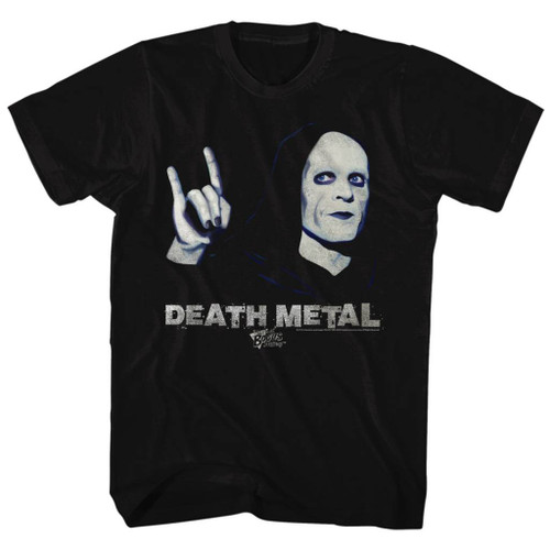 Bill and Ted Death Metal Black Adult T-Shirt