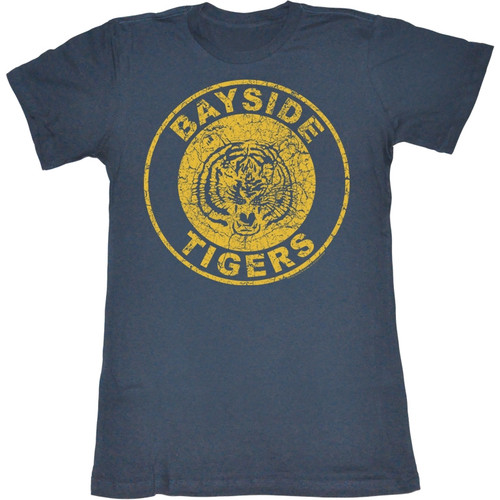 Saved by the Bell Bayside Tigers Navy Junior Women's T-Shirt