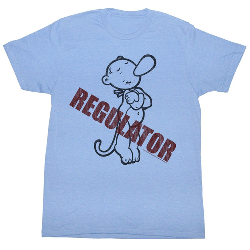 Popeye Regulator Light Blue Heather Adult T-Shirt