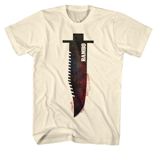 Rambo The Knife Natural Adult T-Shirt