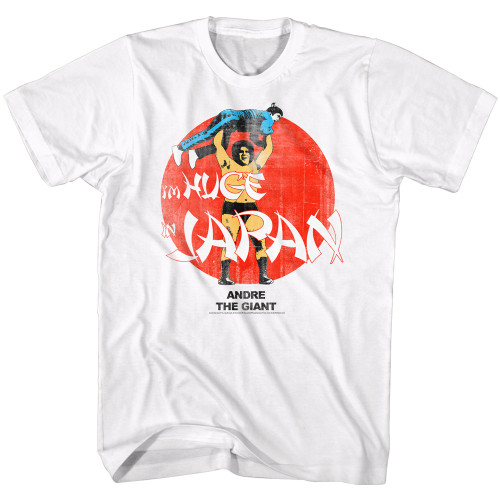 Andre The Giant Huge White Adult T-Shirt