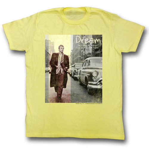 James Dean Dream Yellow Heather Adult T-Shirt