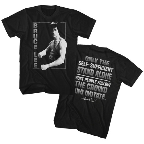 Bruce Lee Stand Alone Classic Black Adult T-Shirt