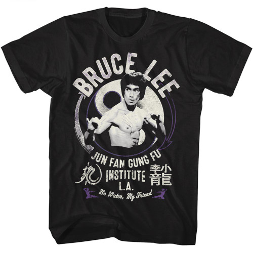 Bruce Lee Jun Fan Gung Fu Black Adult T-Shirt