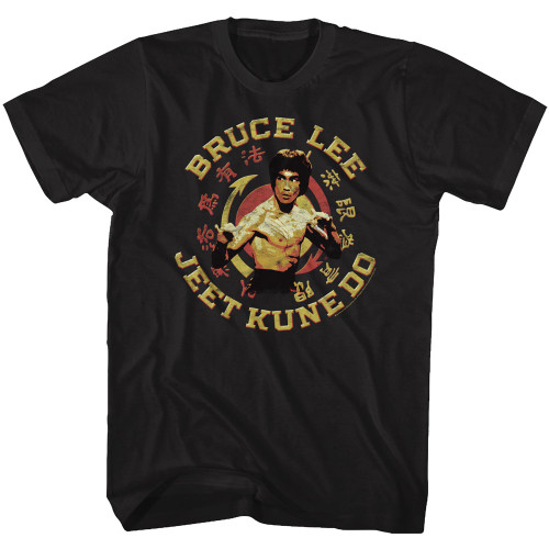 Bruce Lee Jeet Kune Do Master Black Adult T-Shirt