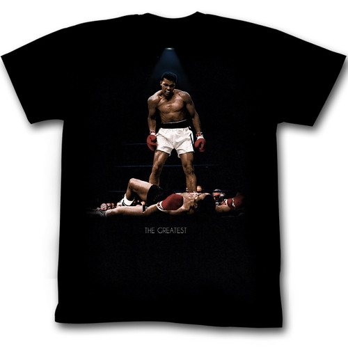 Muhammad Ali All Over Again Reg Black Adult T-Shirt