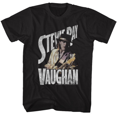 Stevie Ray Vaughan Live Alive Tour Black Adult T-Shirt