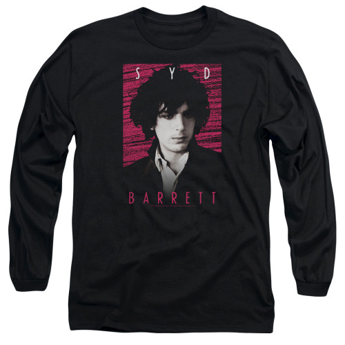 Syd Barrett Pink Floyd Syd Long Sleeve Adult 18/1 T-Shirt Black