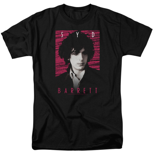 Syd Barrett Pink Floyd Syd S/S Adult 18/1 T-Shirt Black