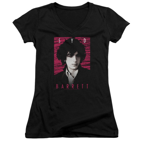 Syd Barrett Pink Floyd Syd Junior Women's T-Shirt V Neck Black