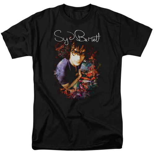 Syd Barrett Pink Floyd Madcap Syd S/S Adult 18/1 T-Shirt Black