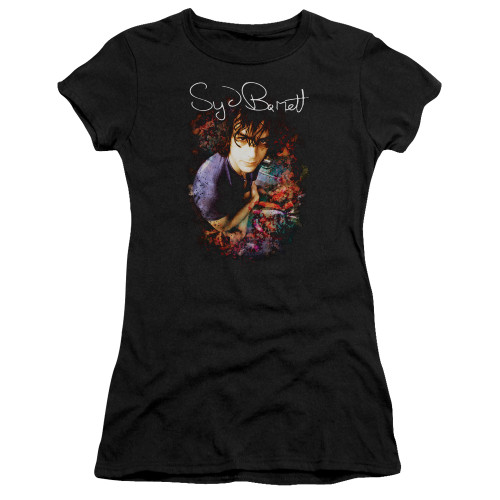 Syd Barrett Pink Floyd Madcap Syd S/S Junior Women's T-Shirt Sheer Black