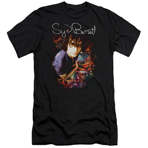 Syd Barrett Pink Floyd Madcap Syd Premium Canvas Adult Slim Fit 30/1 T-Shirt Black